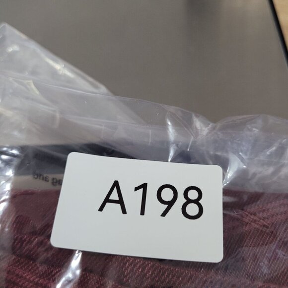 NEW Wrangler Womens XS Plaid V-Neck Button-Front Sleeves Burgundy Lightweight - Picture 9 of 9